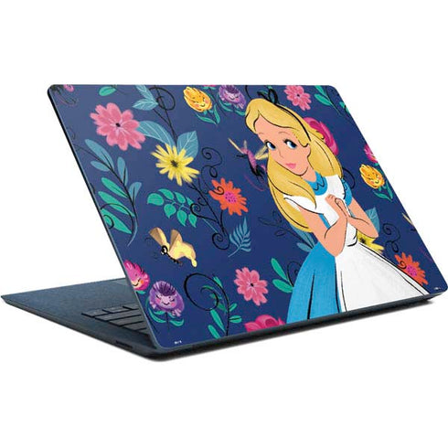 Disney Alice in Wonderland (animated) Floral Print Surface Laptop Skin